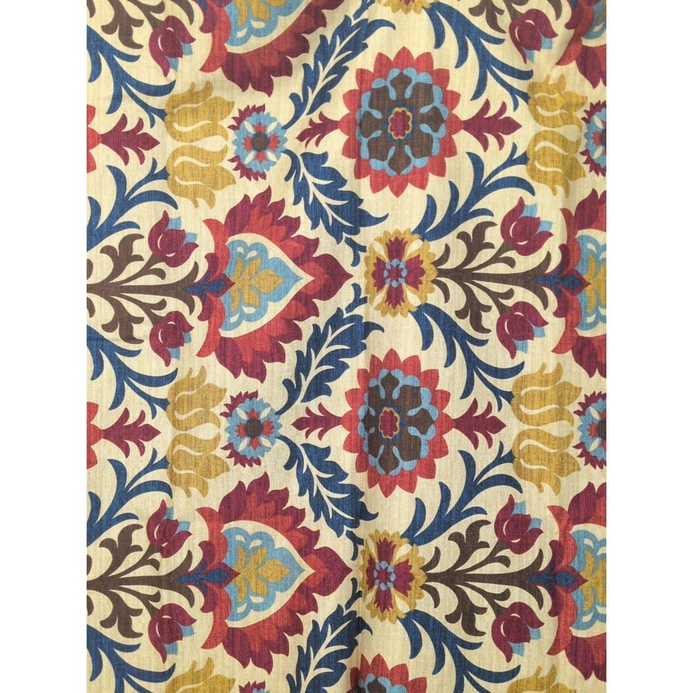 Waverly Santa Maria Desert Flower Damask Upholstery 2 Yards Decorator Fabric